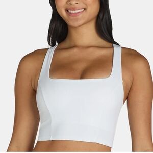 Avia White Square Neck Sports Bra
